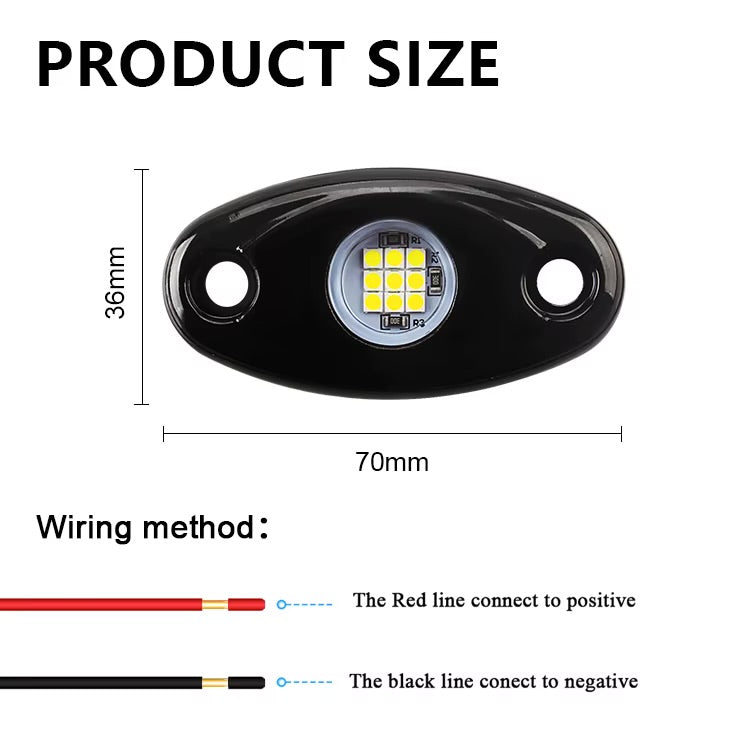 9 LED ROCK LIGHTS